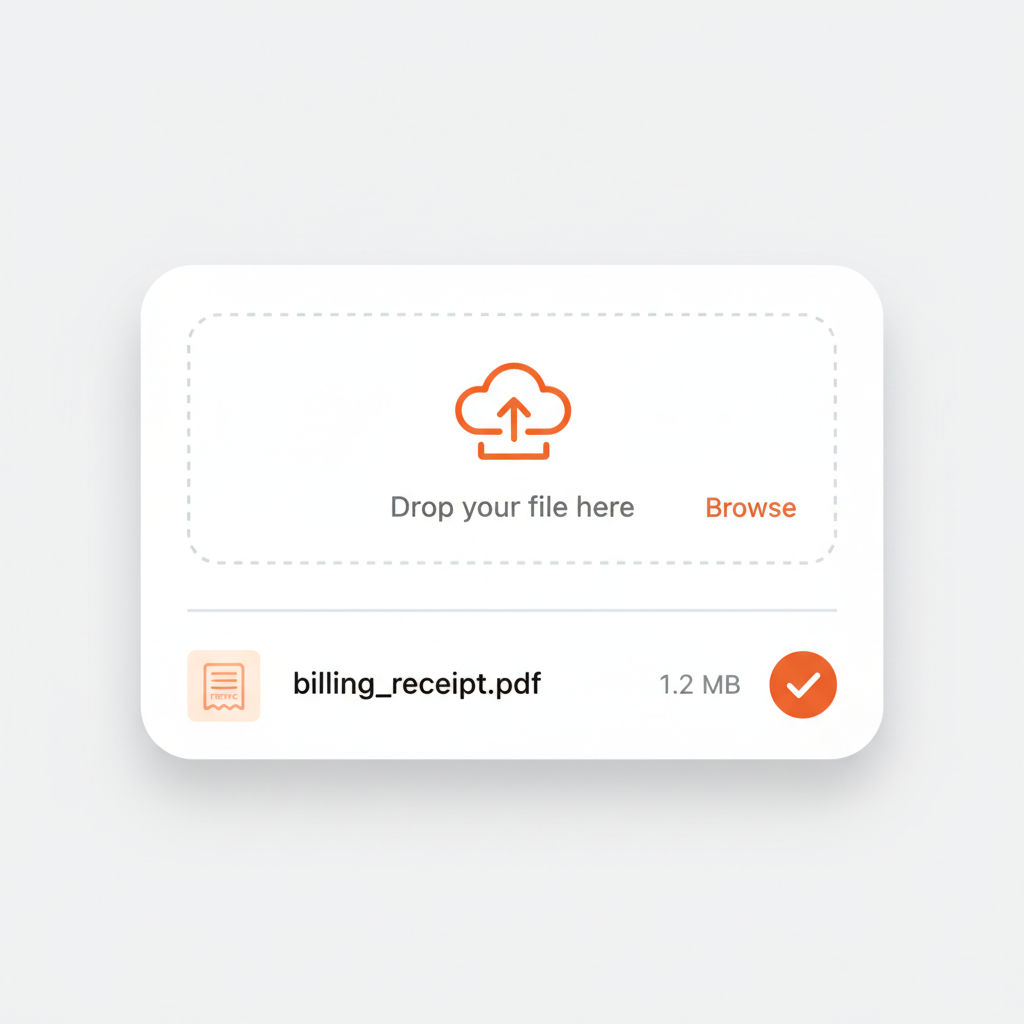 Uploading proof of your current VPN subscription